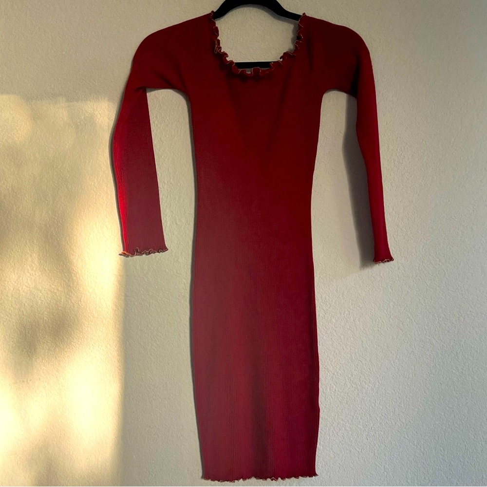 Ruby Ruffle Dress